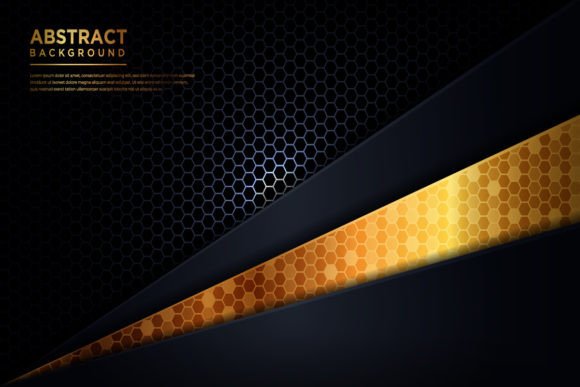 Abstract Gold Futuristic Background: Modern Design Asset Guide