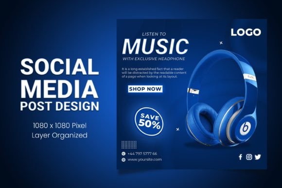 Design a High-Converting Music Headphone Sale Post