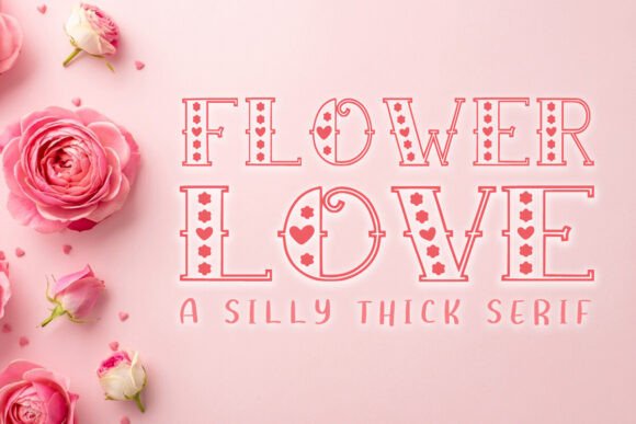 Flower Love: Crafting Visual Romance with Floral Typography