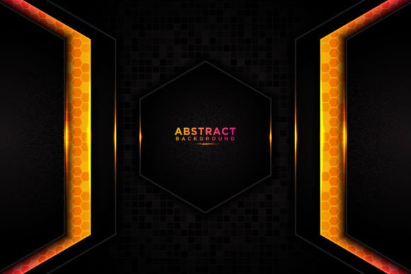 Modern Abstract Tech Orange Background: A Visual Powerhouse