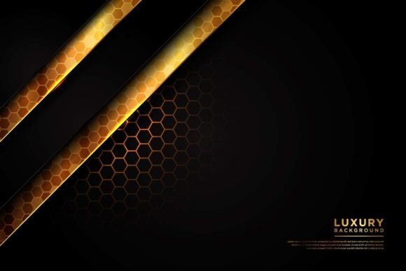 Modern Dark and Gold Luxury Background: A Designer's Asset