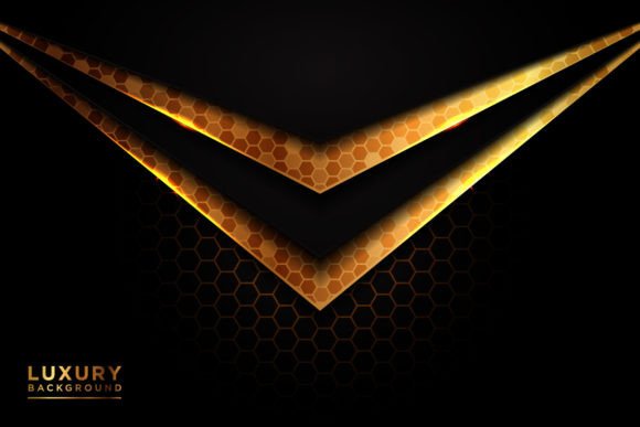 Modern Gold Futuristic Luxury Background: Elevate Your Visual Projects