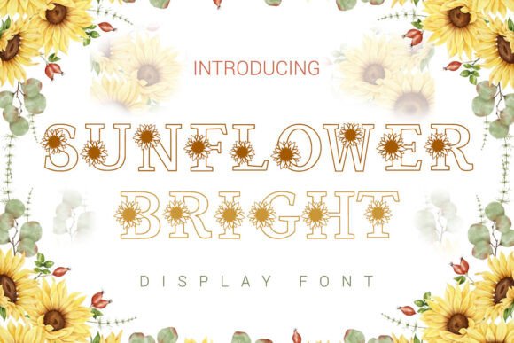 Sunflower Bright: A Display Font for Authentic Style