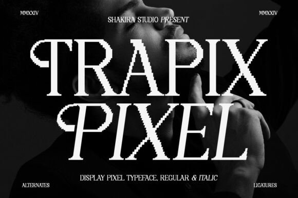 Trapix: Where Pixel Grit Meets Serif Elegance